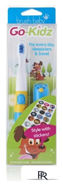 Электрическая зубная щетка Brush-Baby Go-Kidz Travel (синий) - Изображение №3 — Интернет-магазин ПроЗаказ