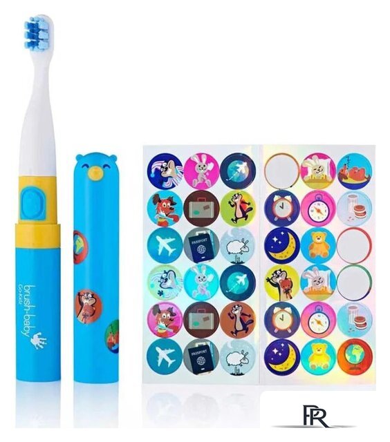 Электрическая зубная щетка Brush-Baby Go-Kidz Travel (синий) - Изображение №2 — Интернет-магазин ПроЗаказ