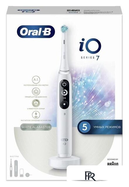 Электрическая зубная щетка Oral-B iO 7 (белый) - Изображение №5 — Интернет-магазин ПроЗаказ