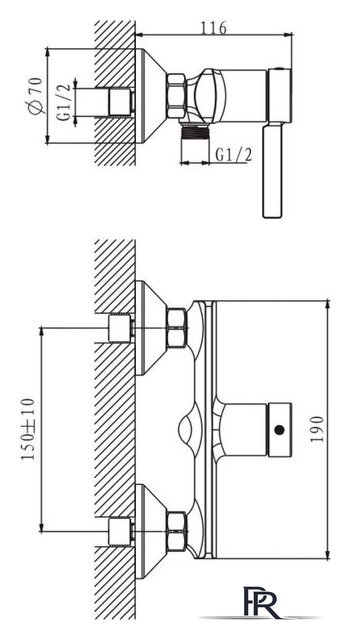 Смеситель Lauter Art 21CK9680C - Изображение №2 — Интернет-магазин ПроЗаказ