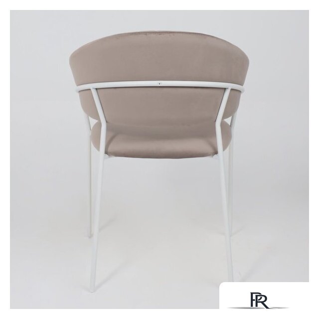 Стул с подлокотниками Алвест AV 433 (светло-коричневый бархат H-61/белый) - Изображение №8 — Интернет-магазин ПроЗаказ