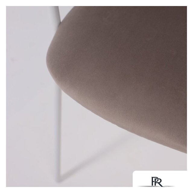 Стул с подлокотниками Алвест AV 433 (светло-коричневый бархат H-61/белый) - Изображение №13 — Интернет-магазин ПроЗаказ