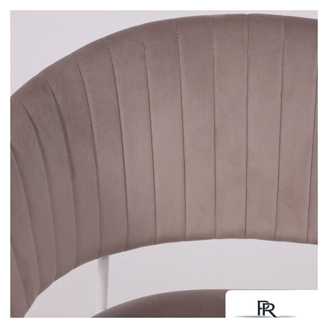 Стул с подлокотниками Алвест AV 433 (светло-коричневый бархат H-61/белый) - Изображение №12 — Интернет-магазин ПроЗаказ