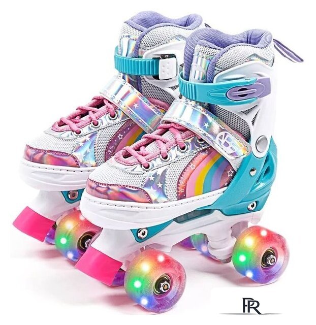 Роликовые коньки Amarobaby Disco AMARO-35Di-Pi-26 (розовый, р-р 26-29) - Изображение №1 — Интернет-магазин ПроЗаказ