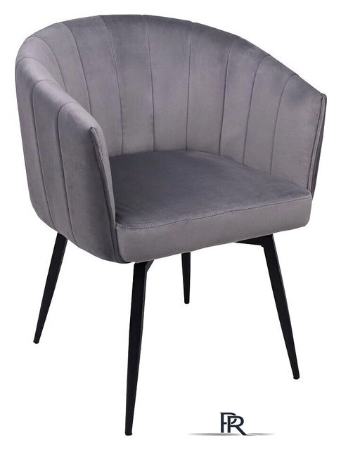 Стул AksHome Melon (серый велюр/черный) - Изображение №1 — Интернет-магазин ПроЗаказ