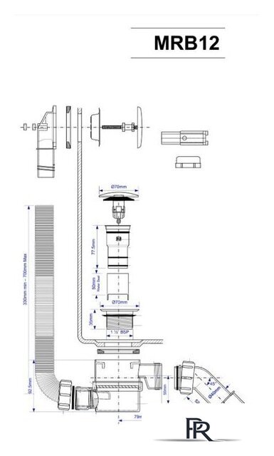 Сифон McAlpine MRB12 ФР-00006392 (хром) - Изображение №2 — Интернет-магазин ПроЗаказ