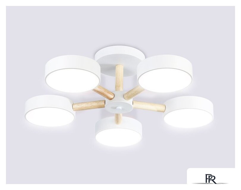 Припотолочная люстра Ambrella light FL4825/5 WH - Изображение №1 — Интернет-магазин ПроЗаказ