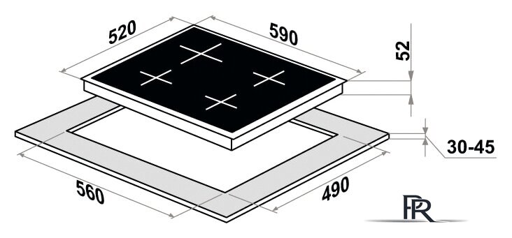 Варочная панель MAUNFELD CVCE594SMDBK - Изображение №12 — Интернет-магазин ПроЗаказ