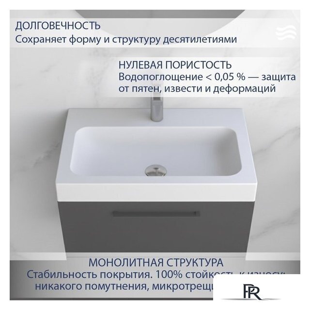Умывальник Lauter Miletta 2161351PW (Pure White) - Изображение №2 — Интернет-магазин ПроЗаказ