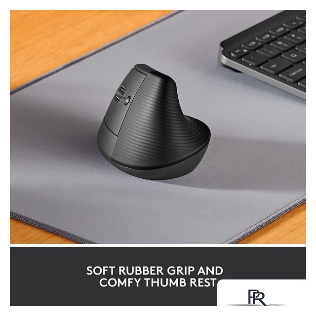Вертикальная мышь Logitech Lift Left (графит) - Изображение №2 — Интернет-магазин ПроЗаказ