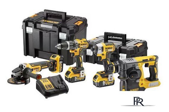  DeWalt DCK422P3T (шуруповерт, винтоверт, болгарка, перфоратор, 3 АКБ, кейс) - Изображение №1 — Интернет-магазин ПроЗаказ