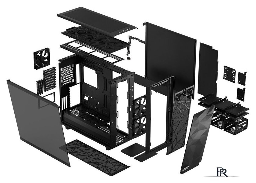 Корпус Fractal Design Meshify 2 XL Light Tempered Glass Black FD-C-MES2X-02 - Изображение №21 — Интернет-магазин ПроЗаказ