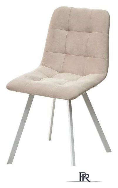 Стул M-City Ричи 688M05746 (H-06 бежевый велюр/белый) - Изображение №1 — Интернет-магазин ПроЗаказ