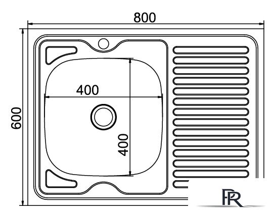 Кухонная мойка Mixline 527971 - Изображение №2 — Интернет-магазин ПроЗаказ