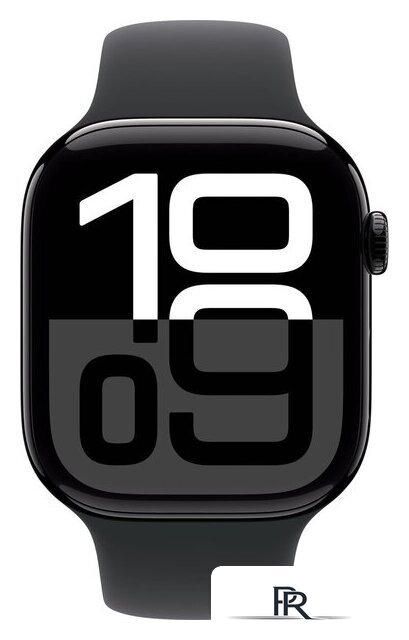 Умные часы Apple Watch Series 10 46 мм (алюминиевый корпус, черный/черный, спортивный силиконовый ремешок S/M) - Изображение №2 — Интернет-магазин ПроЗаказ