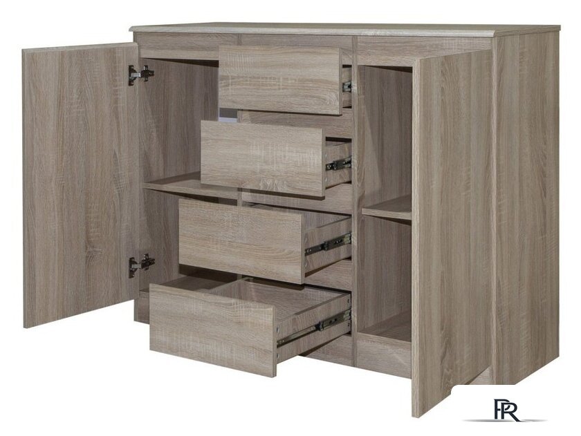 Тумба Евва Турин ТР-2D4S/S (дуб сонома) - Изображение №2 — Интернет-магазин ПроЗаказ