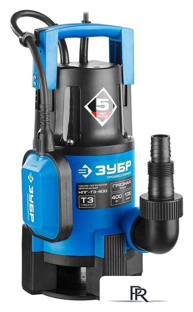 Дренажный насос Зубр НПГ-Т3-400 - Изображение №2 — Интернет-магазин ПроЗаказ