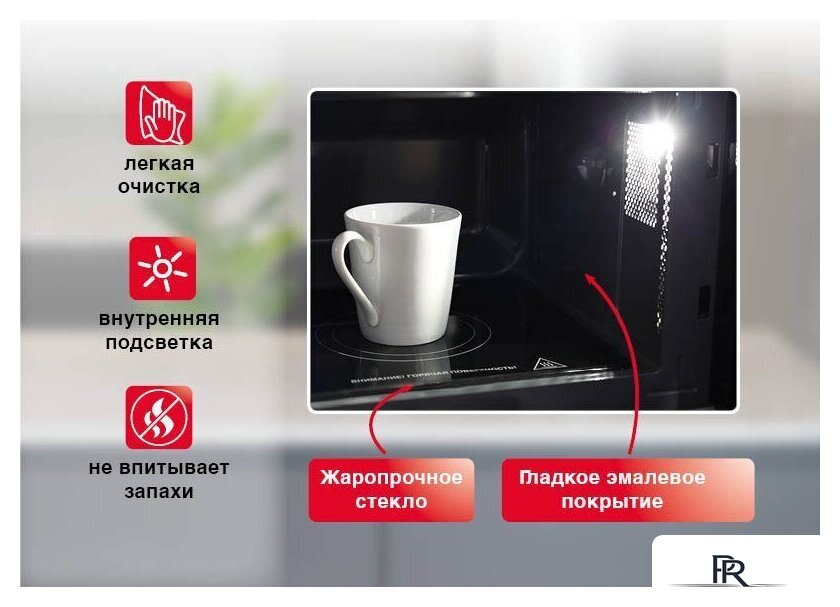 Микроволновая печь Oursson MD2380FDB/BL - Изображение №4 — Интернет-магазин ПроЗаказ