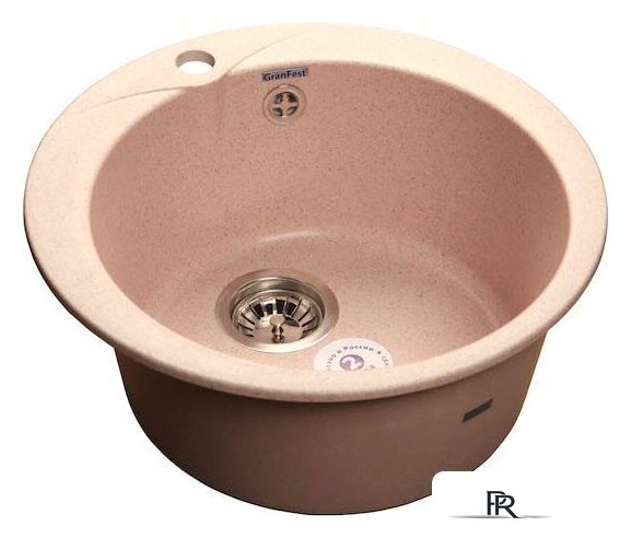 Кухонная мойка GranFest Rondo GF-R480 (светло-розовый) - Изображение №1 — Интернет-магазин ПроЗаказ