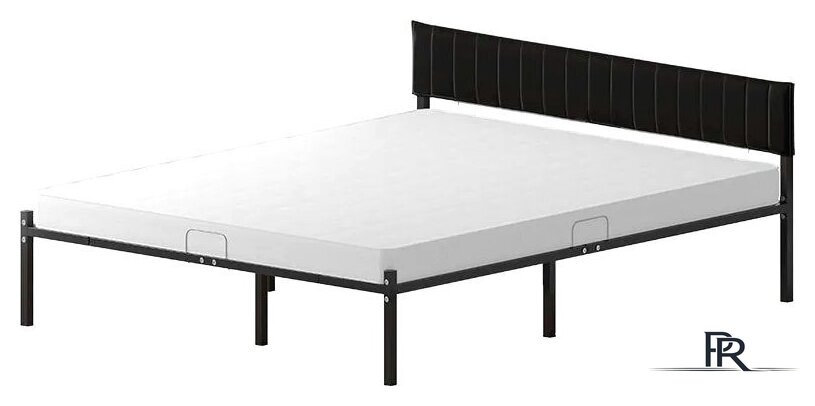 Кровать Домаклево Лофт Компакт 160x190 (черный/черный велюровый чехол) - Изображение №1 — Интернет-магазин ПроЗаказ