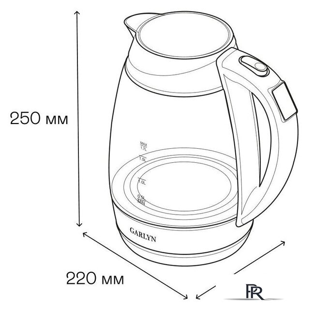 Электрический чайник Garlyn K-310 - Изображение №2 — Интернет-магазин ПроЗаказ