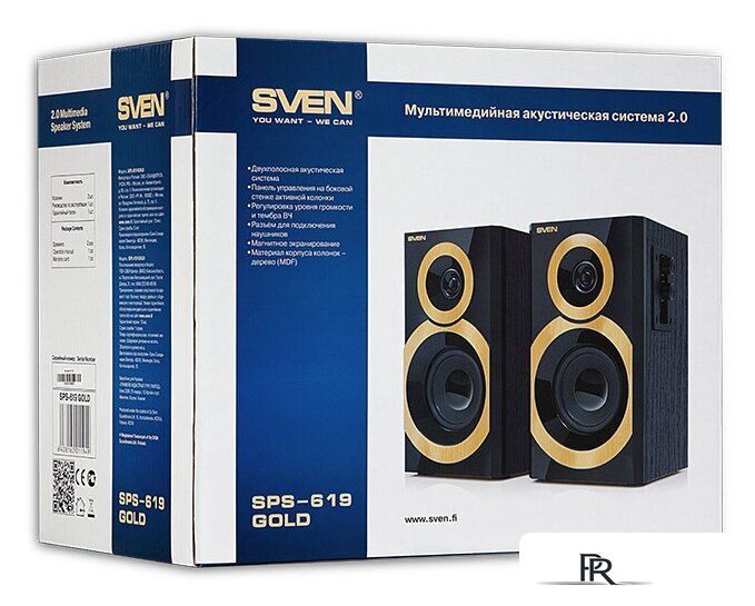Акустика SVEN SPS-619 GOLD - Изображение №4 — Интернет-магазин ПроЗаказ