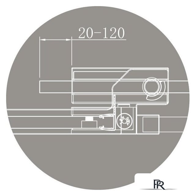 Душевая дверь Cezares SLIDER-B-1-100/110-GRIGIO-Cr - Изображение №8 — Интернет-магазин ПроЗаказ