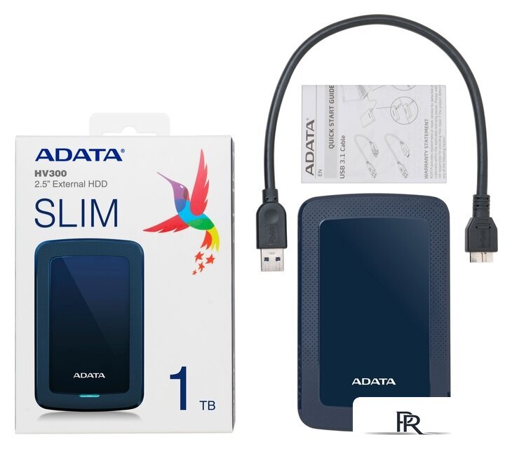 Внешний накопитель ADATA HV300 AHV300-1TU31-CBL 1TB (синий) - Изображение №7 — Интернет-магазин ПроЗаказ