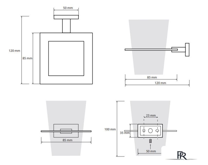 Стакан для зубной щетки и пасты Bemeta Plaza 118110052 - Изображение №2 — Интернет-магазин ПроЗаказ
