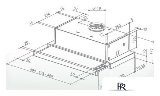 Кухонная вытяжка Faber Flox BK A50 315.0567.354 - Изображение №2 — Интернет-магазин ПроЗаказ