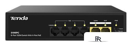 Неуправляемый коммутатор Tenda S106PC - Изображение №1 — Интернет-магазин ПроЗаказ