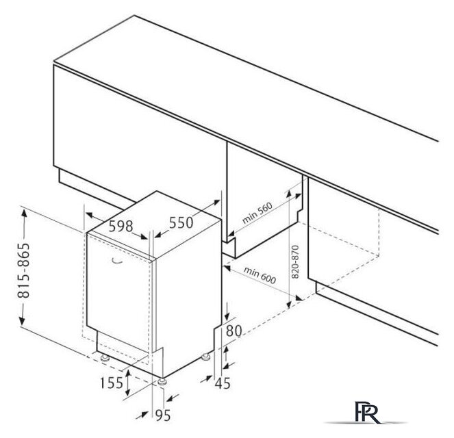 Встраиваемая посудомоечная машина Krona Kamaya 60 BI - Изображение №2 — Интернет-магазин ПроЗаказ