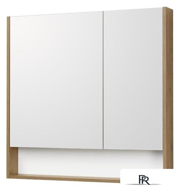  Акватон Шкаф с зеркалом Сканди 90 1A252302SDZ90 (белый/дуб рустикальный) - Изображение №1 — Интернет-магазин ПроЗаказ