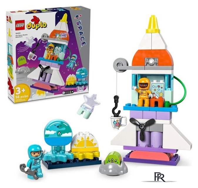 Конструктор LEGO Duplo 10422 Приключение на космическом корабле 3 в 1 - Изображение №2 — Интернет-магазин ПроЗаказ