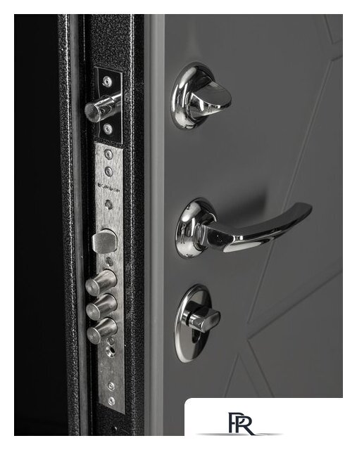 Металлическая дверь Guard Термо MG75 87х205 левая (черное серебро/серый) - Изображение №5 — Интернет-магазин ПроЗаказ