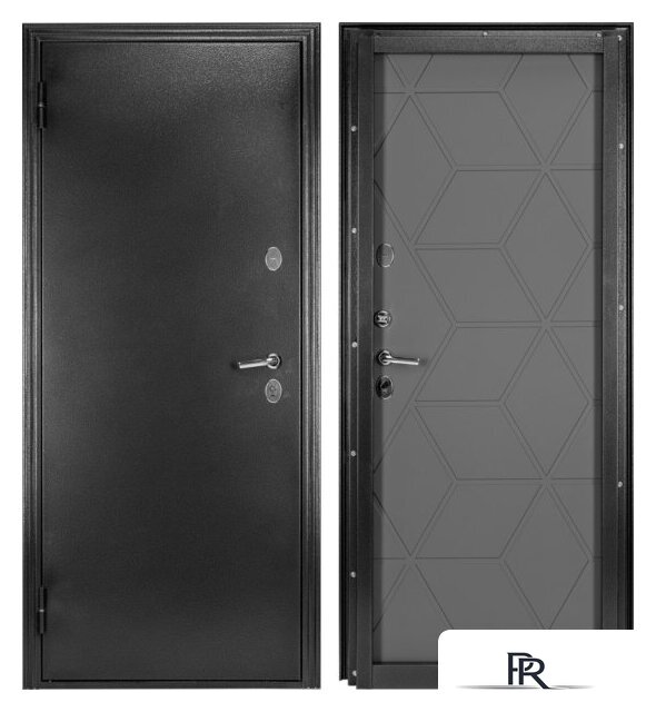 Металлическая дверь Guard Термо MG75 87х205 левая (черное серебро/серый) - Изображение №1 — Интернет-магазин ПроЗаказ