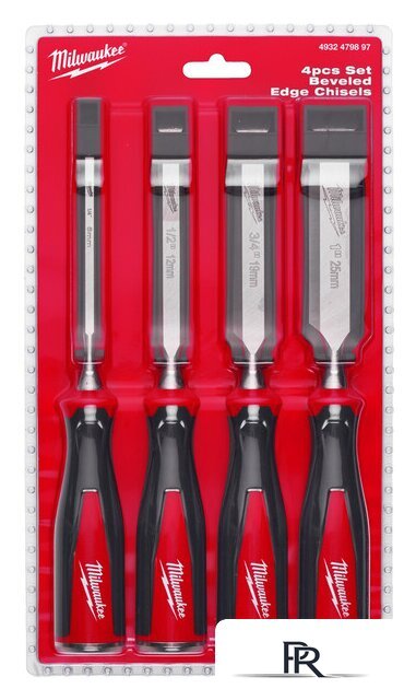 Набор стамесок Milwaukee 4932479897 (4 предмета) - Изображение №1 — Интернет-магазин ПроЗаказ
