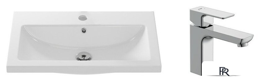 Умывальник Cersanit Como 70 S-UM-COM70/1-w + 63039 - Изображение №1 — Интернет-магазин ПроЗаказ