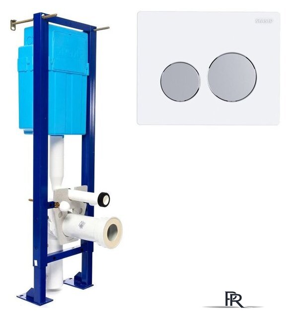 Инсталляция для унитаза SIAMP Bcu Ingenio с панелью Sphere (белый/клавиши матовый хром) - Изображение №1 — Интернет-магазин ПроЗаказ