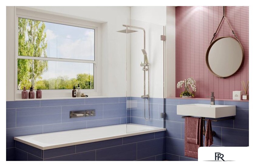 Стеклянная шторка для ванны Ambassador Bath Screens 16041101 70 - Изображение №2 — Интернет-магазин ПроЗаказ