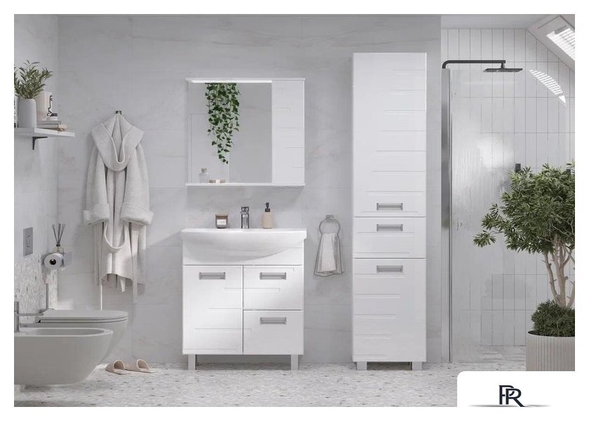  Volna Шкаф с зеркалом Joli 70 R (белый) - Изображение №8 — Интернет-магазин ПроЗаказ