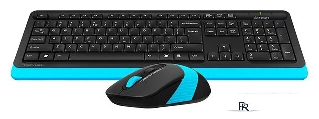 Офисный набор A4Tech Fstyler FG1010 (черный/синий) - Изображение №2 — Интернет-магазин ПроЗаказ