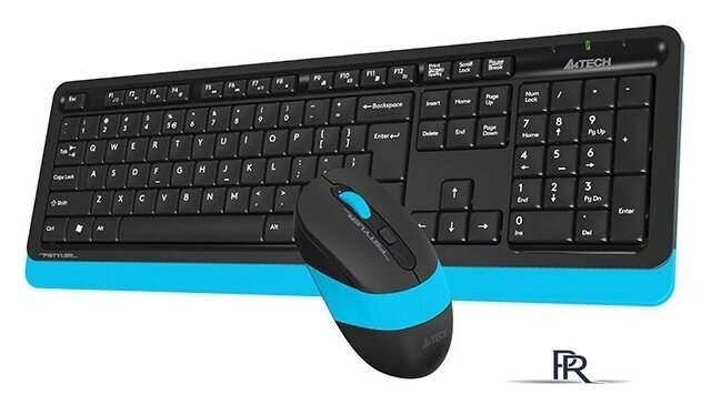 Офисный набор A4Tech Fstyler FG1010 (черный/синий) - Изображение №3 — Интернет-магазин ПроЗаказ