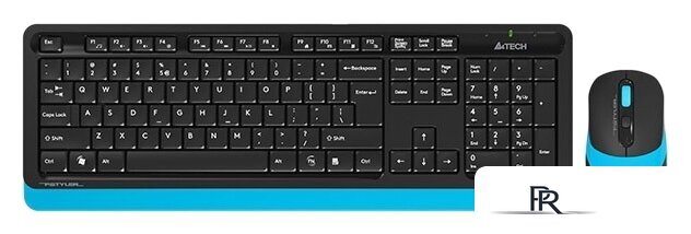 Офисный набор A4Tech Fstyler FG1010 (черный/синий) - Изображение №1 — Интернет-магазин ПроЗаказ