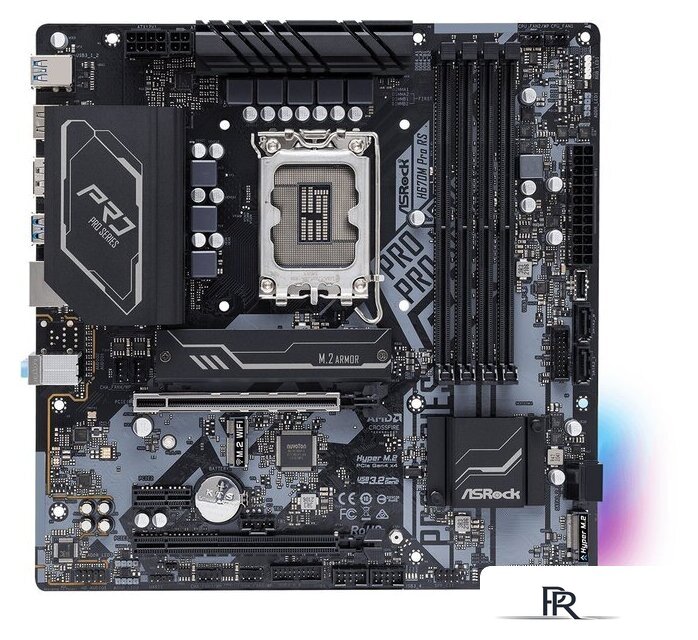Материнская плата ASRock H670M Pro RS - Изображение №1 — Интернет-магазин ПроЗаказ