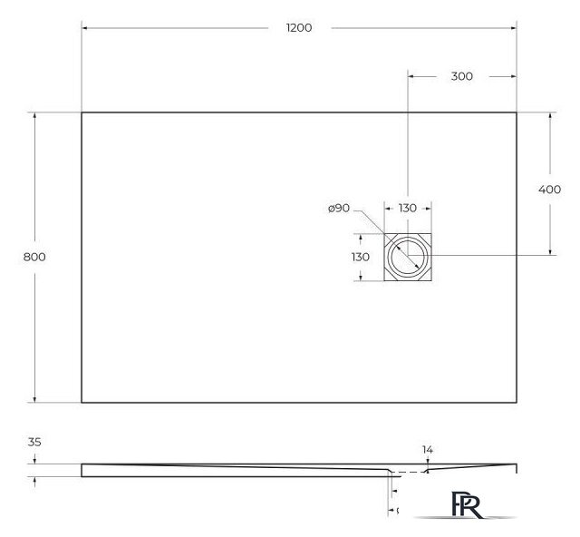 Душевой поддон BelBagno TRAY-MR-UNO-AH-120/80-35-W 120x80 - Изображение №7 — Интернет-магазин ПроЗаказ