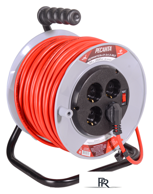 Удлинитель на катушке Ресанта СУ-3x1.5-50/2 - Изображение №1 — Интернет-магазин ПроЗаказ