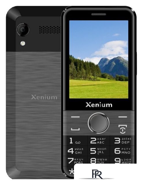 Кнопочный телефон Xenium X800 (черный/серый) - Изображение №1 — Интернет-магазин ПроЗаказ