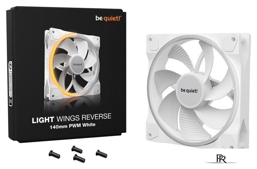 Вентилятор для корпуса be quiet! Light Wings 140mm PWM Reverse White BL135 - Изображение №5 — Интернет-магазин ПроЗаказ