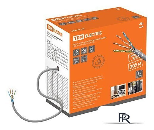 Кабель Tenda F/UTP Cat 5e 4x2x24AWG - Изображение №1 — Интернет-магазин ПроЗаказ